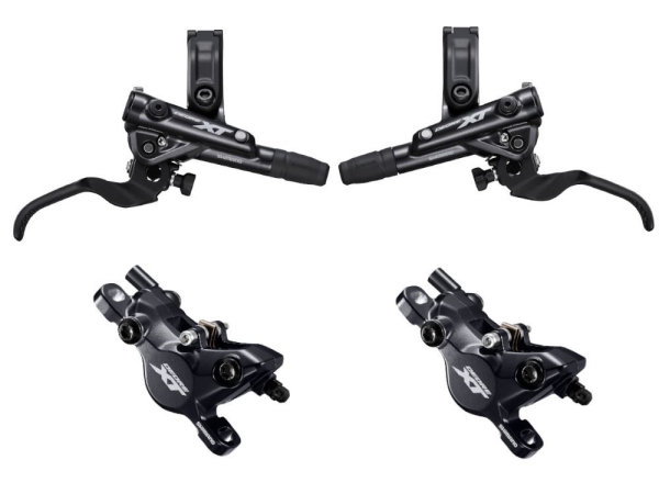 Shimano XT M8100 Voor + Achter Resin Schijfrem Set